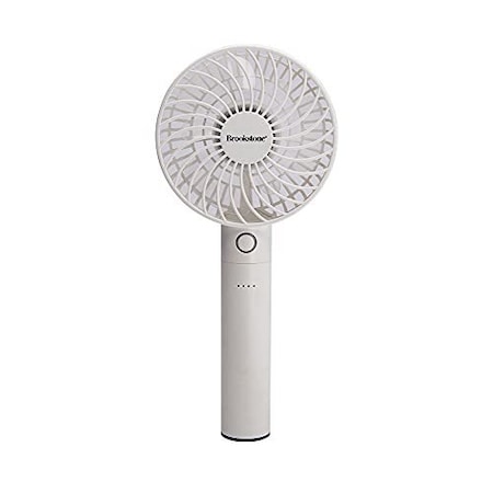 Brookstone Portable Mini Personal Fan with Power Bank, USB Rechargeable 2600mAh Battery, Handheld B-FAN-H300